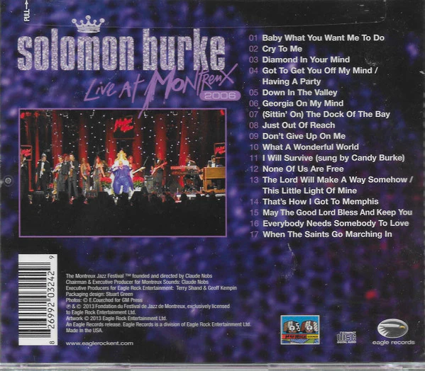 Solomon Burke - Live At Montreux 2006 (CD) - Image 2