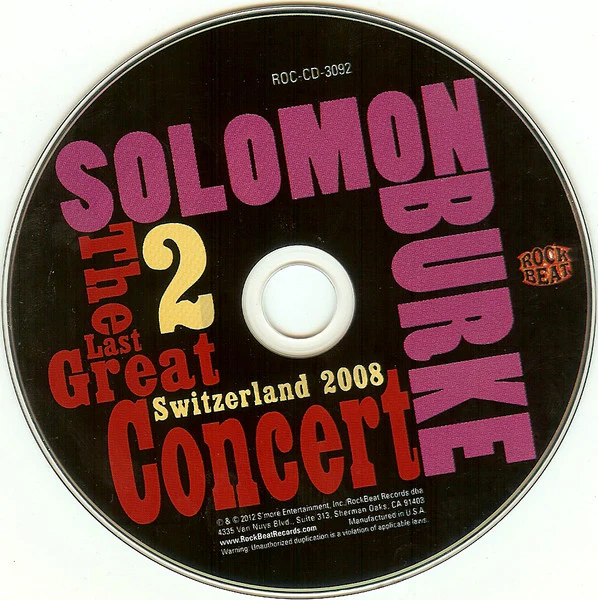 Solomon Burke - The Last Great Concert (CD) - Image 5