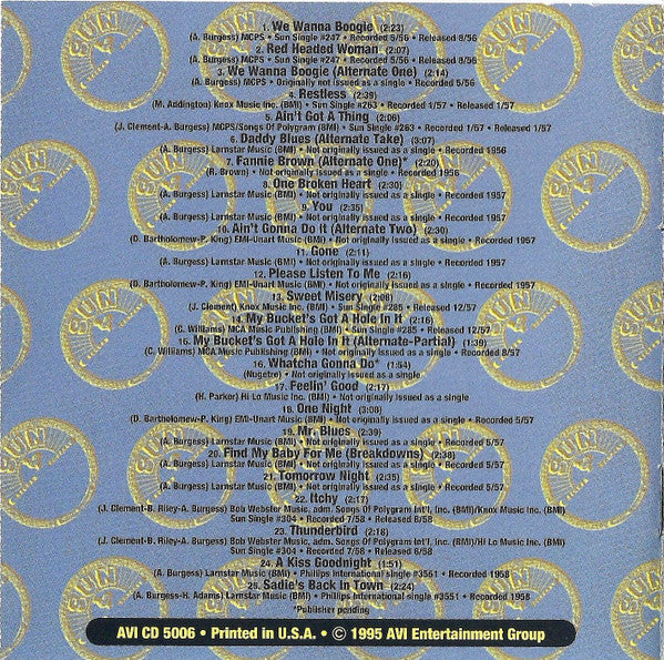 Sonny Burgess - Hittin' That Jug! The Best Of Sonny Burgess (CD) - Image 2