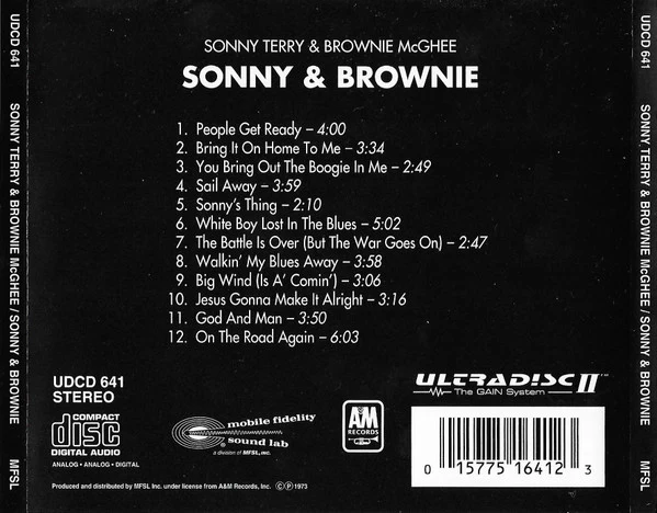 Sonny Terry & Brownie McGhee - Sonny & Brownie (CD) - Image 3