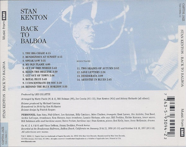 Stan Kenton - Back To Balboa (CD) - Image 2