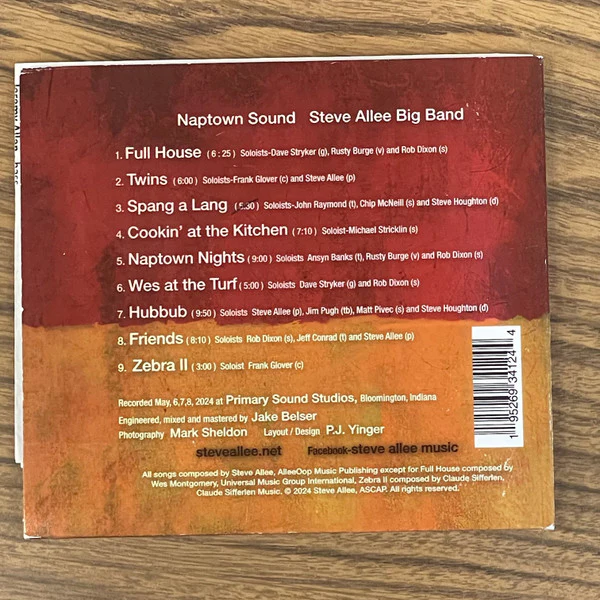 Steve Allee Big Band - Naptown Sound (CD) - Image 3