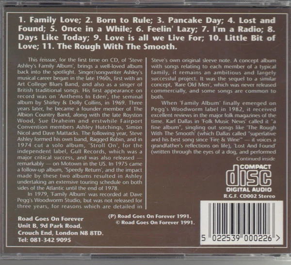 Steve Ashley - Steve Ashley’s Family Album (CD) - Image 3