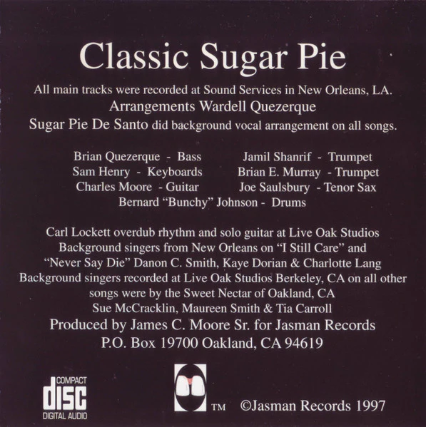 Sugar Pie DeSanto - Classic Sugar Pie (CD) - Image 4