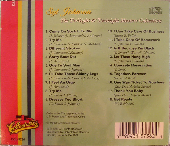 Syl Johnson - The Twilight & Twinight Masters Collection (CD) - Image 2