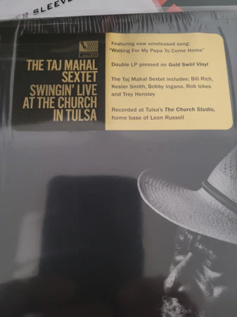 Taj Mahal Sextet - Swingin' Live At The Church In Tulsa (2xLP, Album, Gol) - Image 4