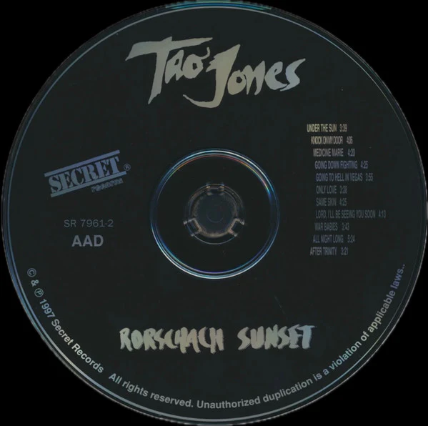 Tao Jones  - Rorschach Sunset (CD) - Image 3