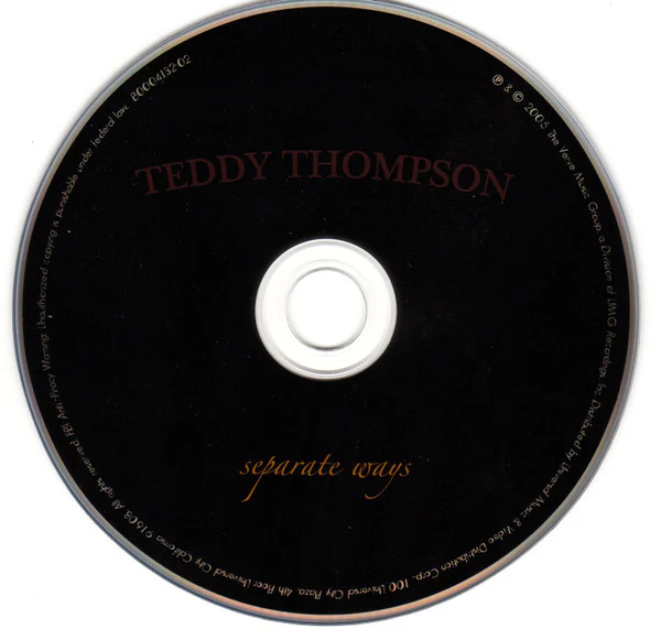 Teddy Thompson - Separate Ways (CD) - Image 3