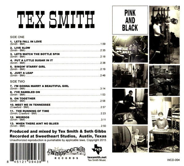 Tex Smith - Pink And Black  (CD) - Image 2