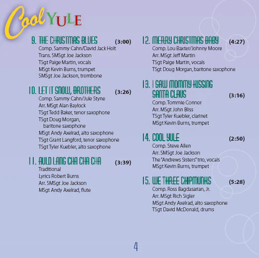 The Airmen Of Note - Cool Yule (CD) - Image 4