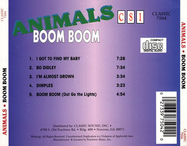 The Animals - Boom Boom (CD) - Image 2