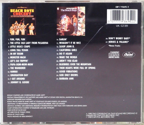 The Beach Boys - Beach Boys Concert & Live In London (CD) - Image 2