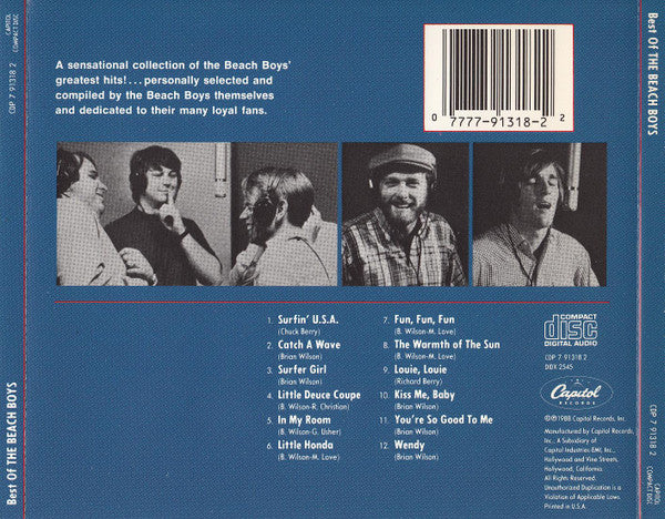 The Beach Boys - Best Of The Beach Boys (CD) - Image 2