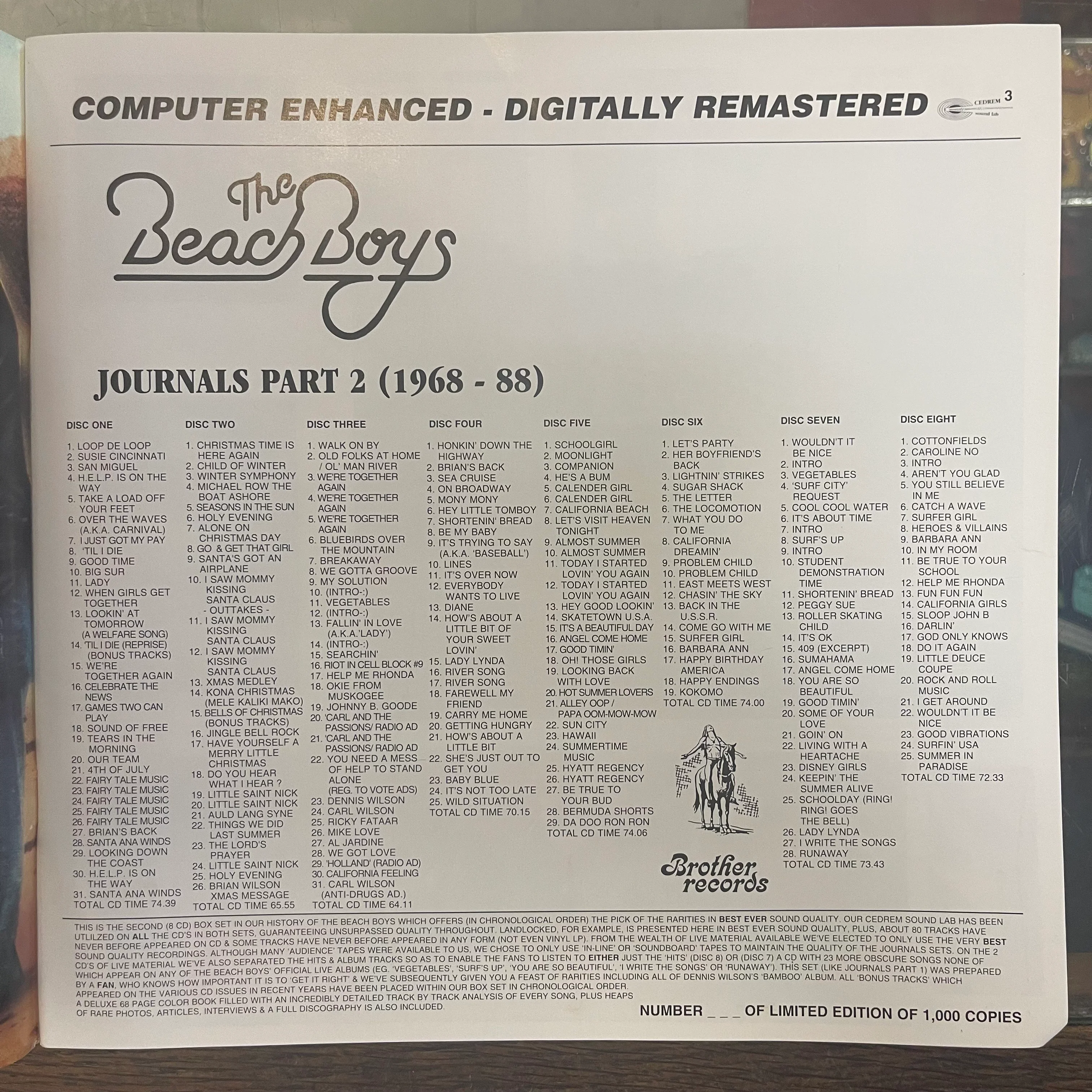 The Beach Boys - Journals, Part 2 (CD box set) - Image 3