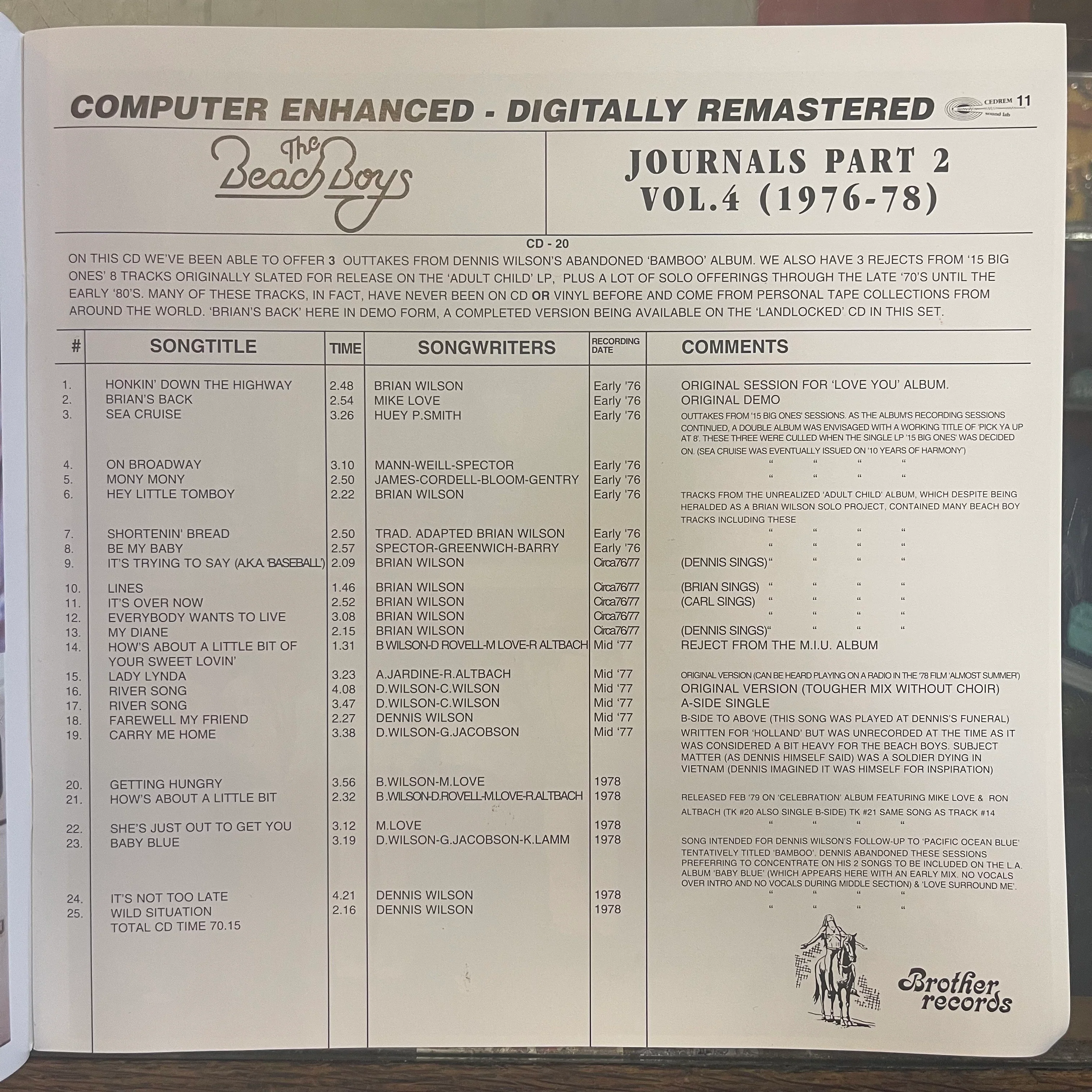 The Beach Boys - Journals, Part 2 (CD box set) - Image 7