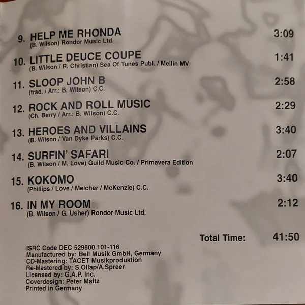 The Beach Boys - The Beach Boys - Digitally Remastered (CD) - Image 3