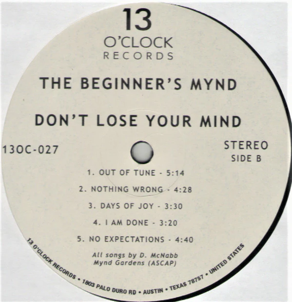 The Beginner's Mynd - Don't Lose Your Mind (Vinyl) - Image 3