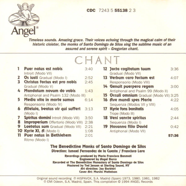 The Benedictine Monks Of Santo Domingo De Silos* - Chant (CD) - Image 2
