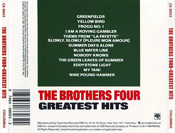 The Brothers Four - Greatest Hits (CD) - Image 3