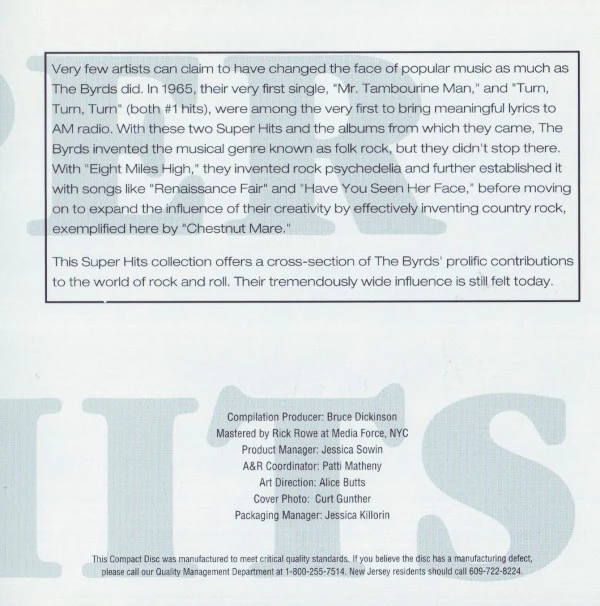 The Byrds - Super Hits (CD) - Image 5