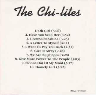 The Chi-Lites - The Chi-Lites (CD) - Image 2
