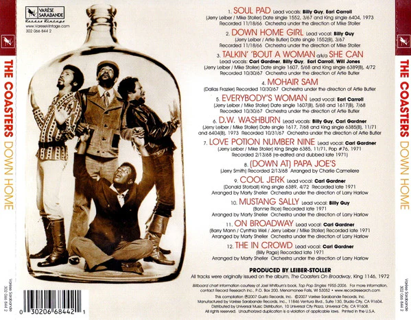 The Coasters - Down Home (CD) - Image 2