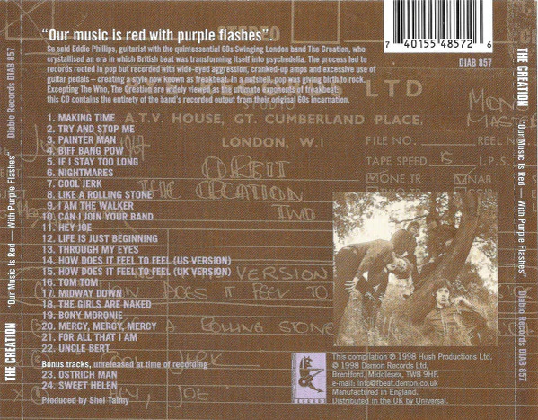 The Creation  - Our Music Is Red - With Purple Flashes (CD) - Image 2