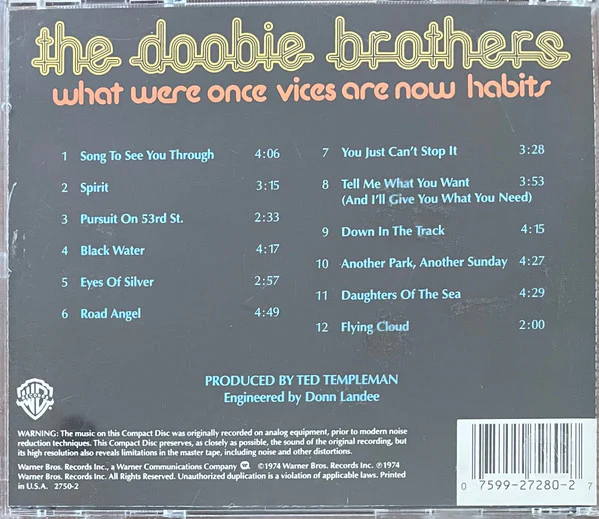 The Doobie Brothers - What Were Once Vices Are Now Habits (CD) - Image 2