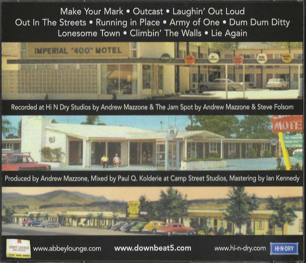 The Downbeat 5 - Victory Motel (CD) - Image 2