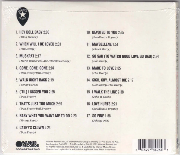 The Everly Brothers* - Hey Doll Baby (CD) - Image 2