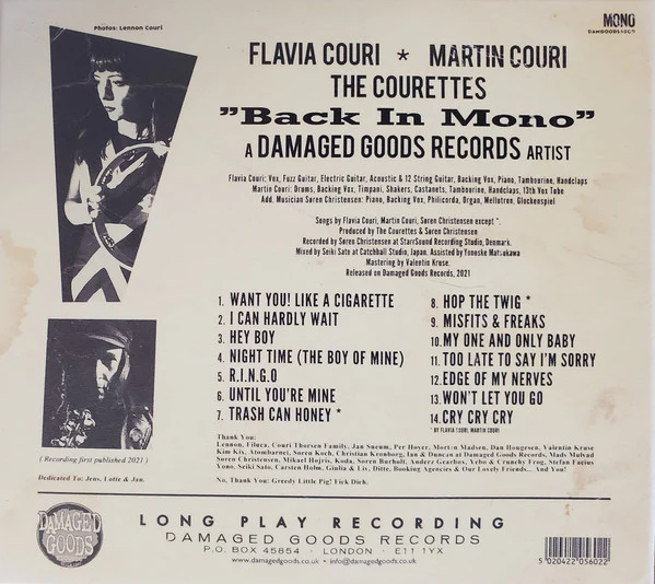 The Fabulous Courettes* - Back In Mono (CD) - Image 2