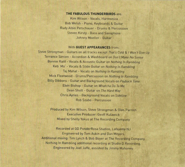 The Fabulous Thunderbirds - Struck Down (CD) - Image 5