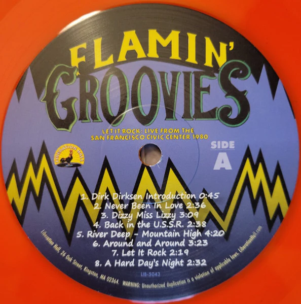 The Flamin' Groovies - Let It Rock: Live From The San Francisco Civic Center 1980 (Vinyl) - Image 3