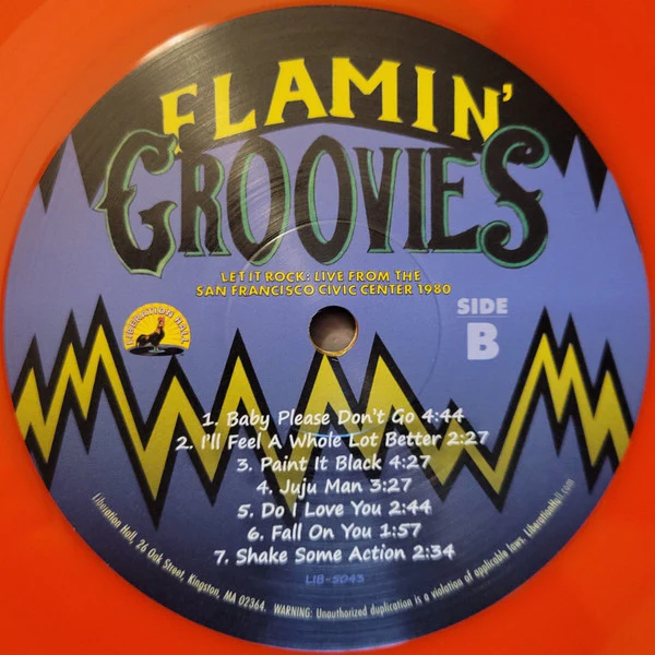 The Flamin' Groovies - Let It Rock: Live From The San Francisco Civic Center 1980 (Vinyl) - Image 4