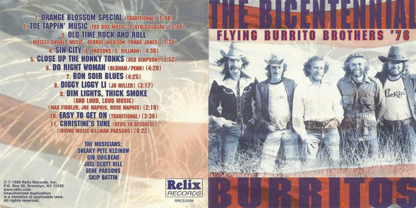The Flying Burrito Bros - Flying Burrito Brothers 76-The Bicentennial Burritos (CD) - Image 2