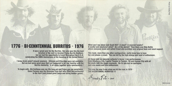 The Flying Burrito Bros - Flying Burrito Brothers 76-The Bicentennial Burritos (CD) - Image 3