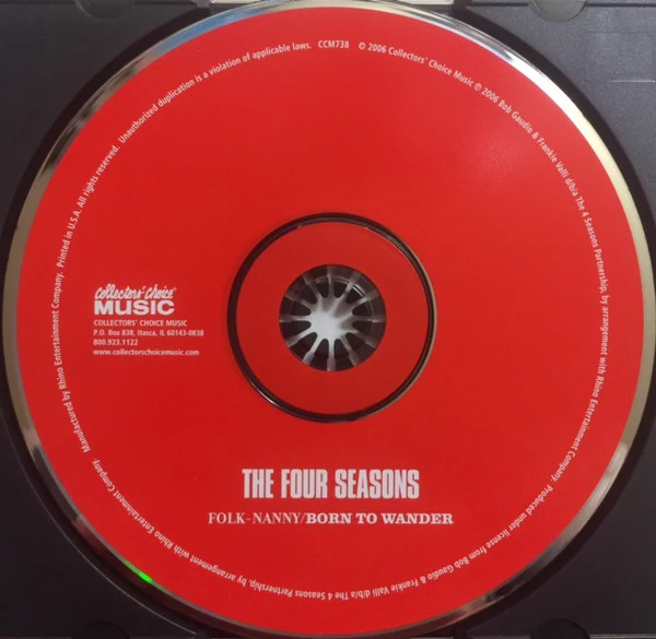 The Four Seasons - Folk-Nanny / Born To Wander (CD) - Image 2