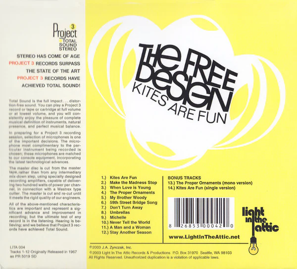 The Free Design - Kites Are Fun (CD) - Image 2
