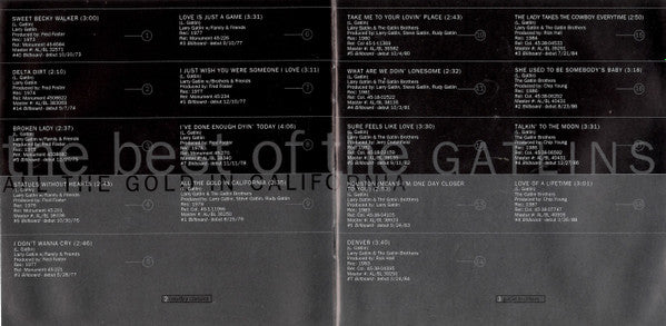 The Gatlins* - The Best Of The Gatlins: All The Gold In California (CD) - Image 5