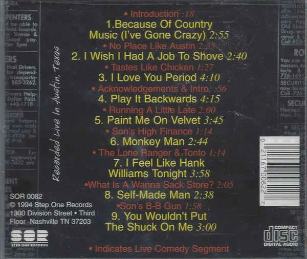 The Geezinslaws - I Wish I Had A Job To Shove (CD) - Image 2