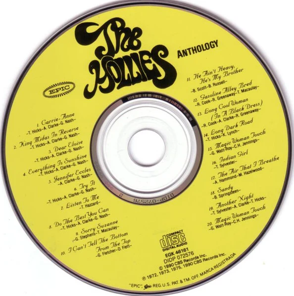 The Hollies - "Epic Anthology": From The Original Master Tapes (CD) - Image 4