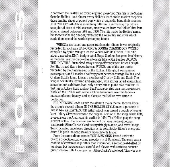 The Hollies - Not The Hits Again (CD) - Image 5