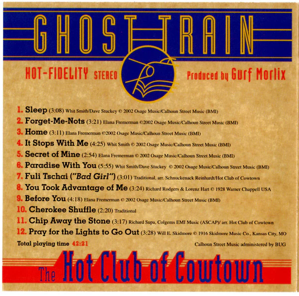 The Hot Club Of Cowtown - Ghost Train (CD) - Image 4