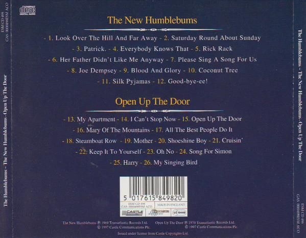 The Humblebums - The New Humblebums - Open Up The Door (CD) - Image 2