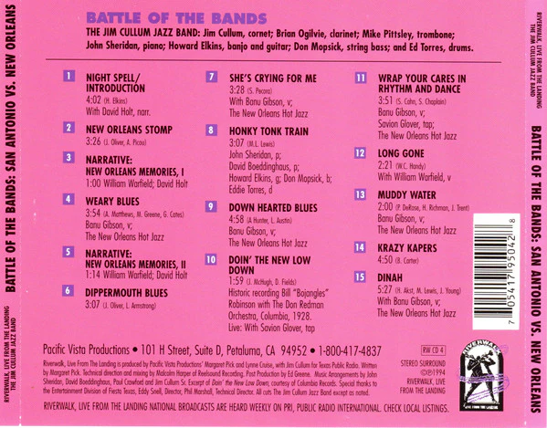 The Jim Cullum Jazz Band - Battle Of The Bands: San Antonio Vs. New Orleans (CD) - Image 2