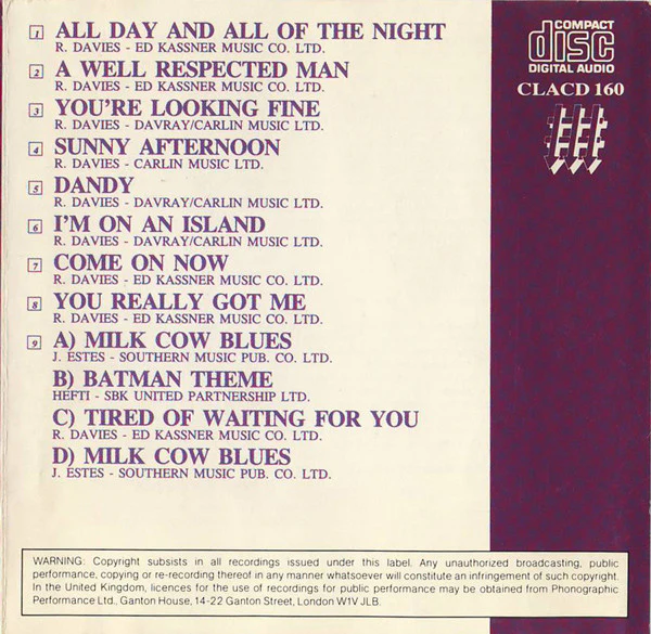 The Kinks - Live At Kelvin Hall (CD) - Image 4