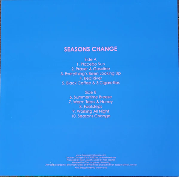 The Lonesome Heroes - Seasons Change (Vinyl) - Image 2