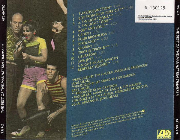 The Manhattan Transfer - The Best Of The Manhattan Transfer (CD) - Image 3