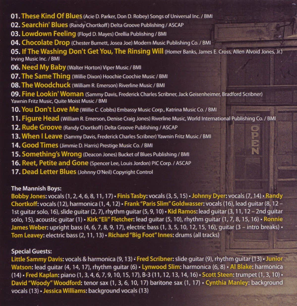 The Mannish Boys  - Lowdown Feelin' (CD) - Image 4