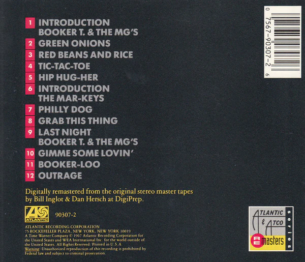 The Mar-Keys / Booker T & The MG's - Back To Back (CD) - Image 3